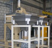 Leegstation bigbag, heavy duty, industrieel losstation, bigbag legen